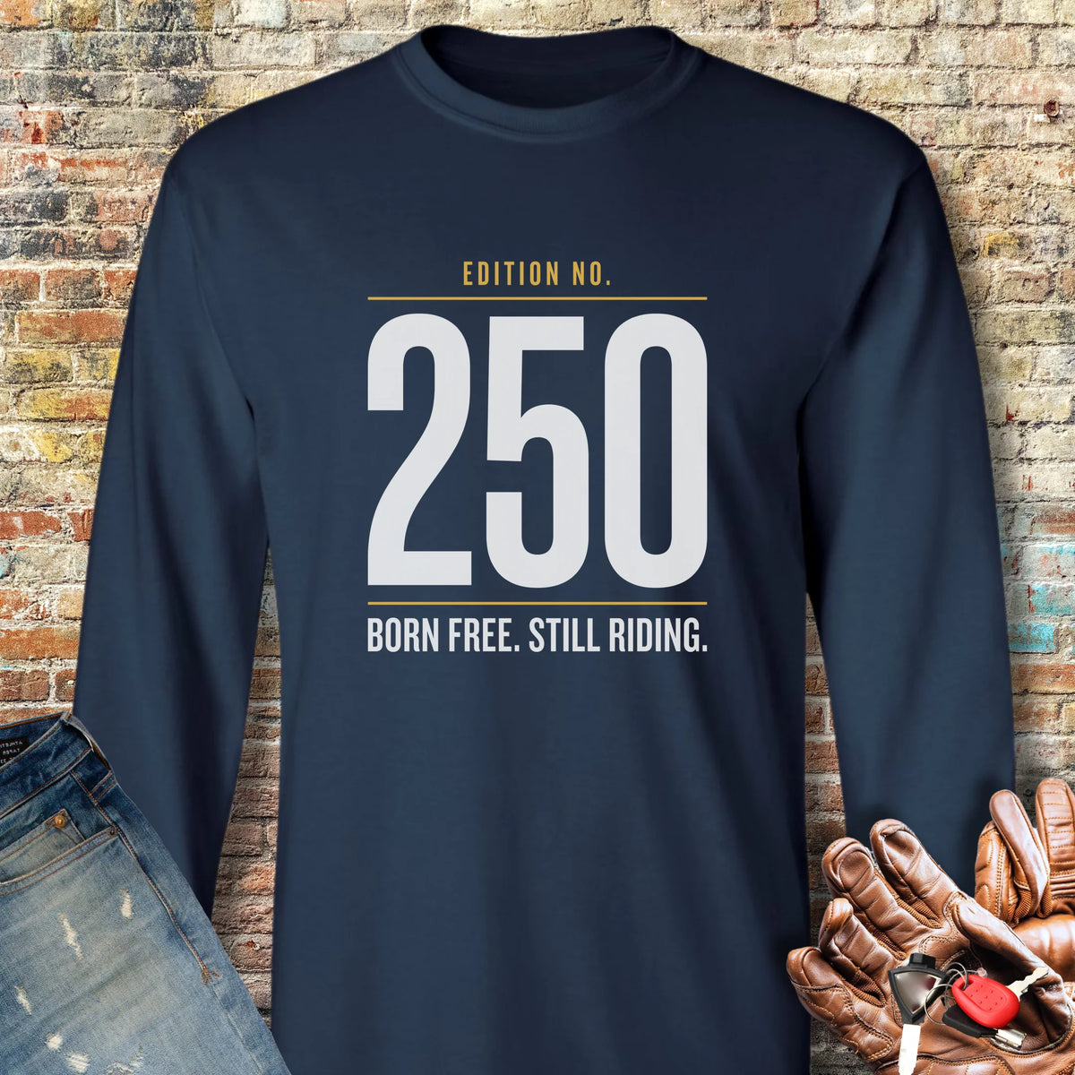 250th Edition Long Sleeve T-Shirt - Navy