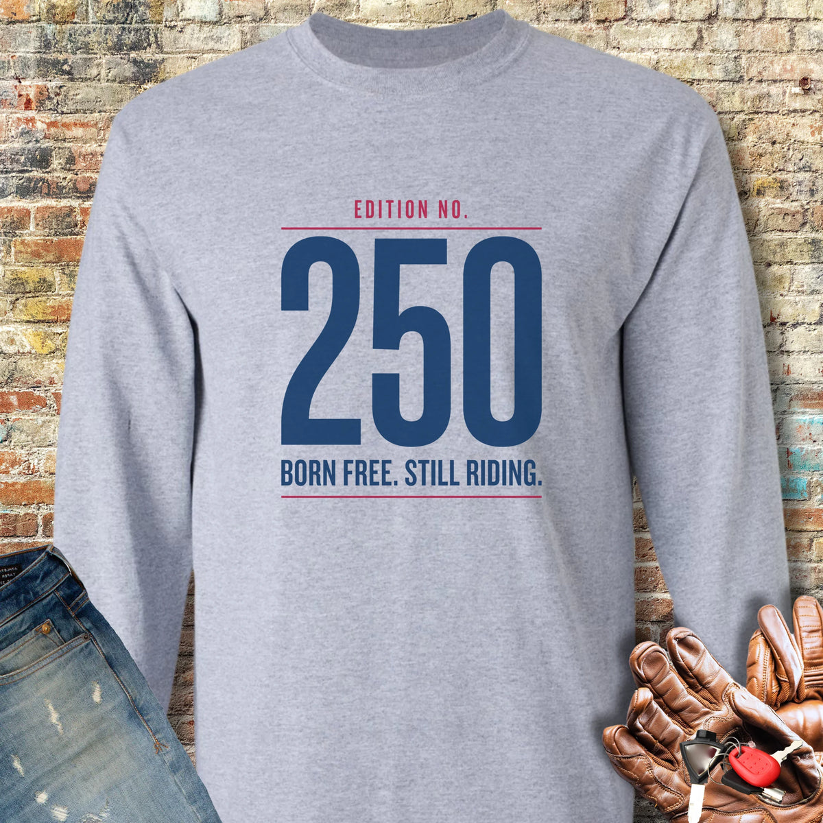 250th Edition Long Sleeve T-Shirt - Sport Grey