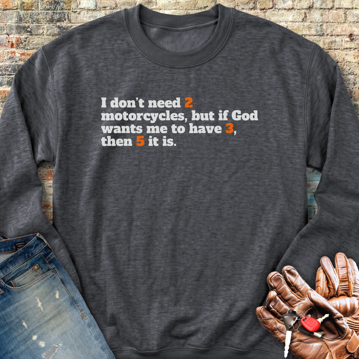 2, 3, 5 Sweatshirt - Dark Heather