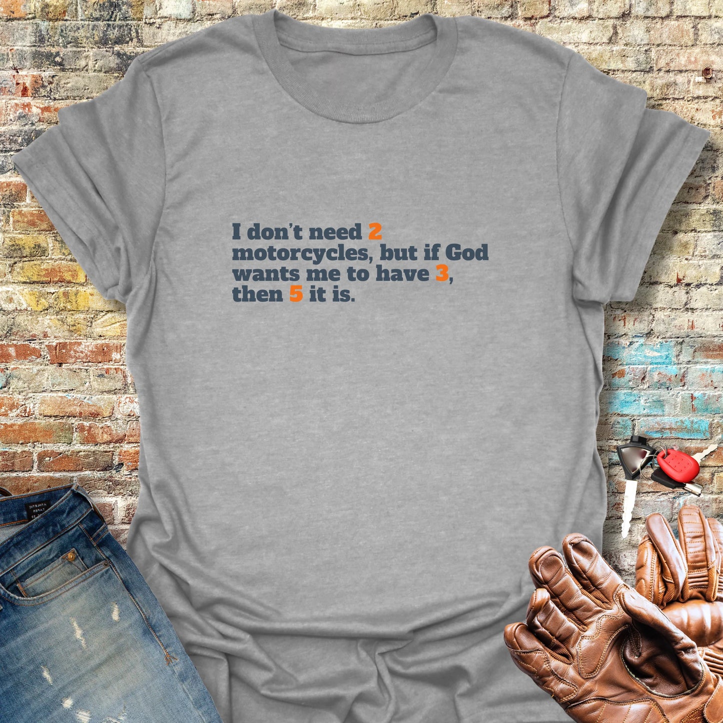 2, 3, 5 T-Shirt - Sport Grey