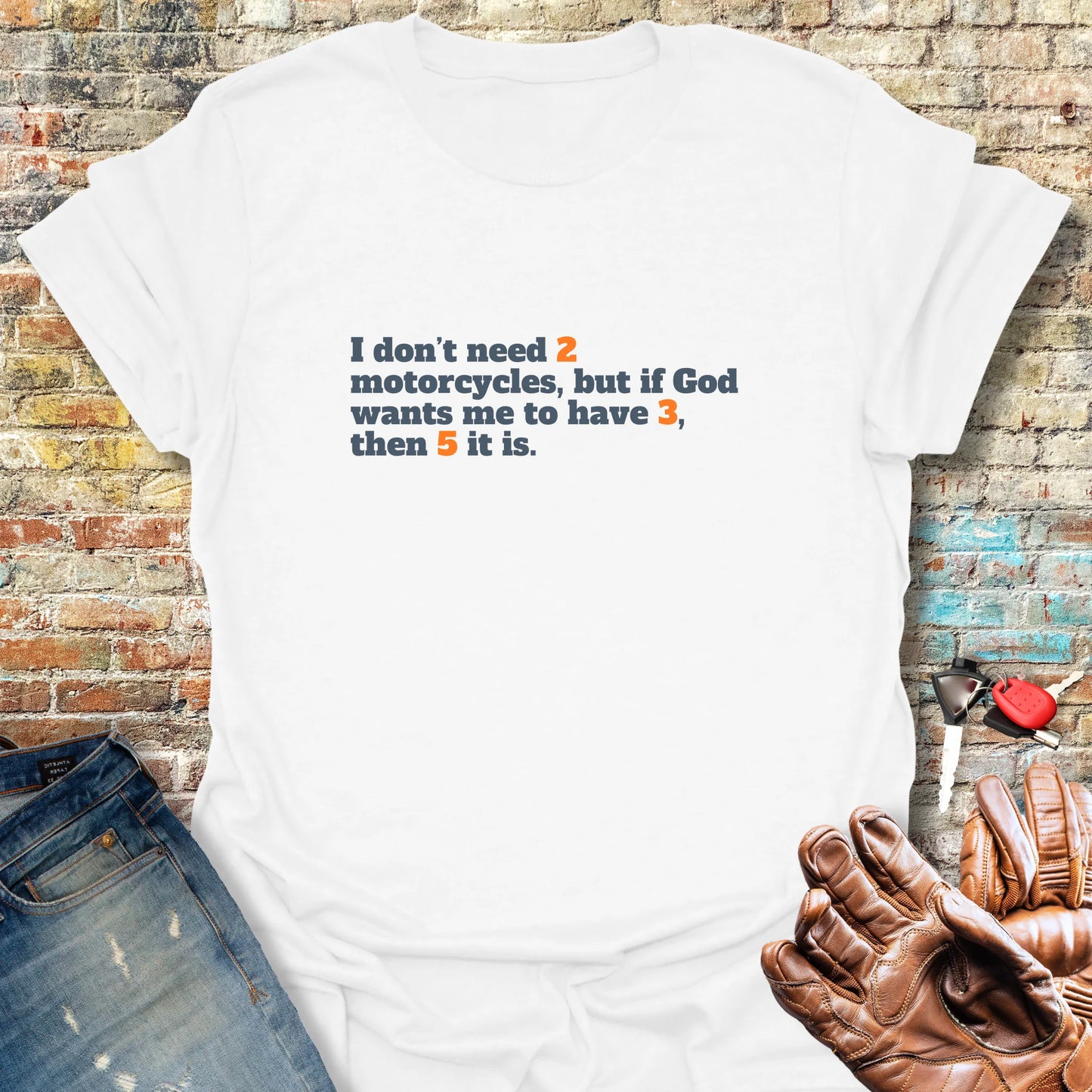 2, 3, 5 T-Shirt - White