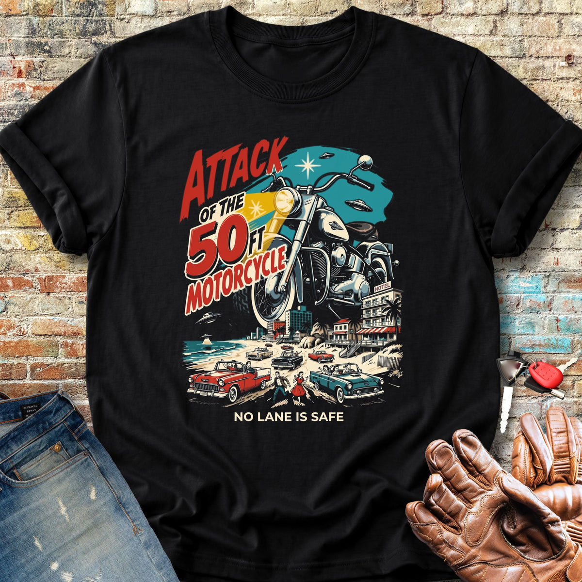 50ft Motorcycle Classic T-Shirt