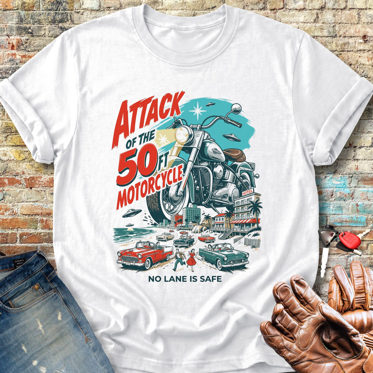 50ft Motorcycle Classic T-Shirt