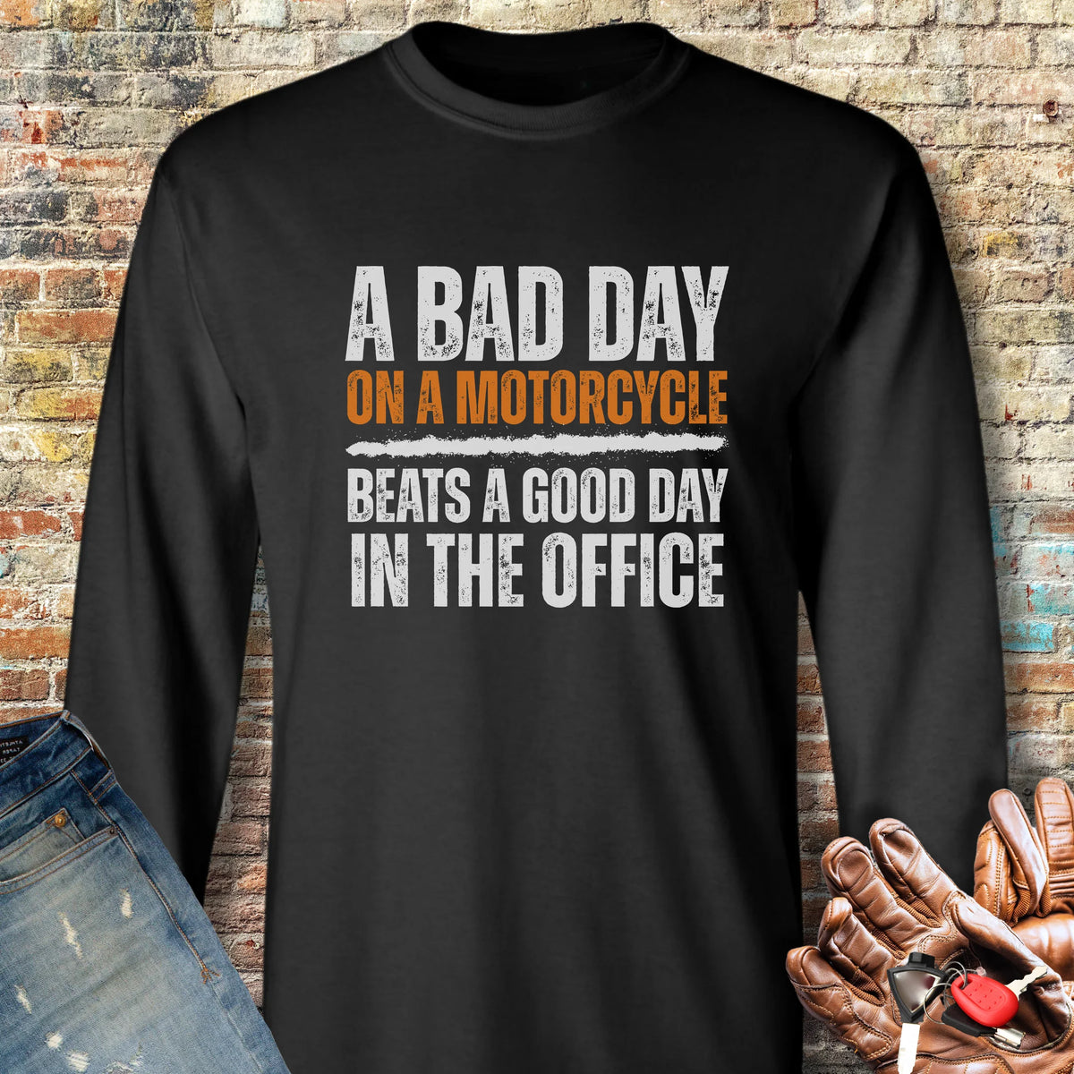 A Bad Day Long Sleeve T-Shirt - Black