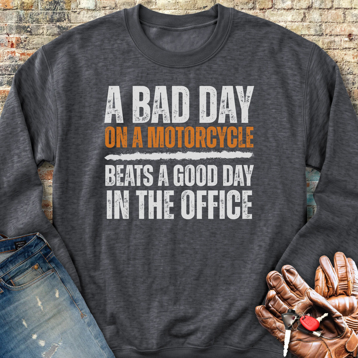 A Bad Day Sweatshirt - Dark Heather