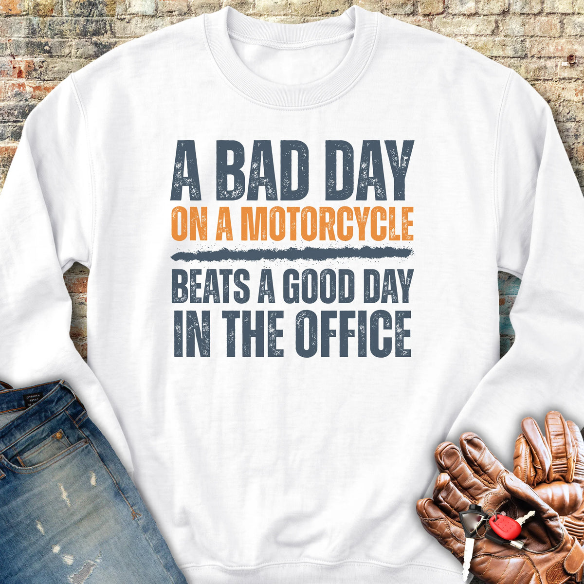 A Bad Day Sweatshirt - White