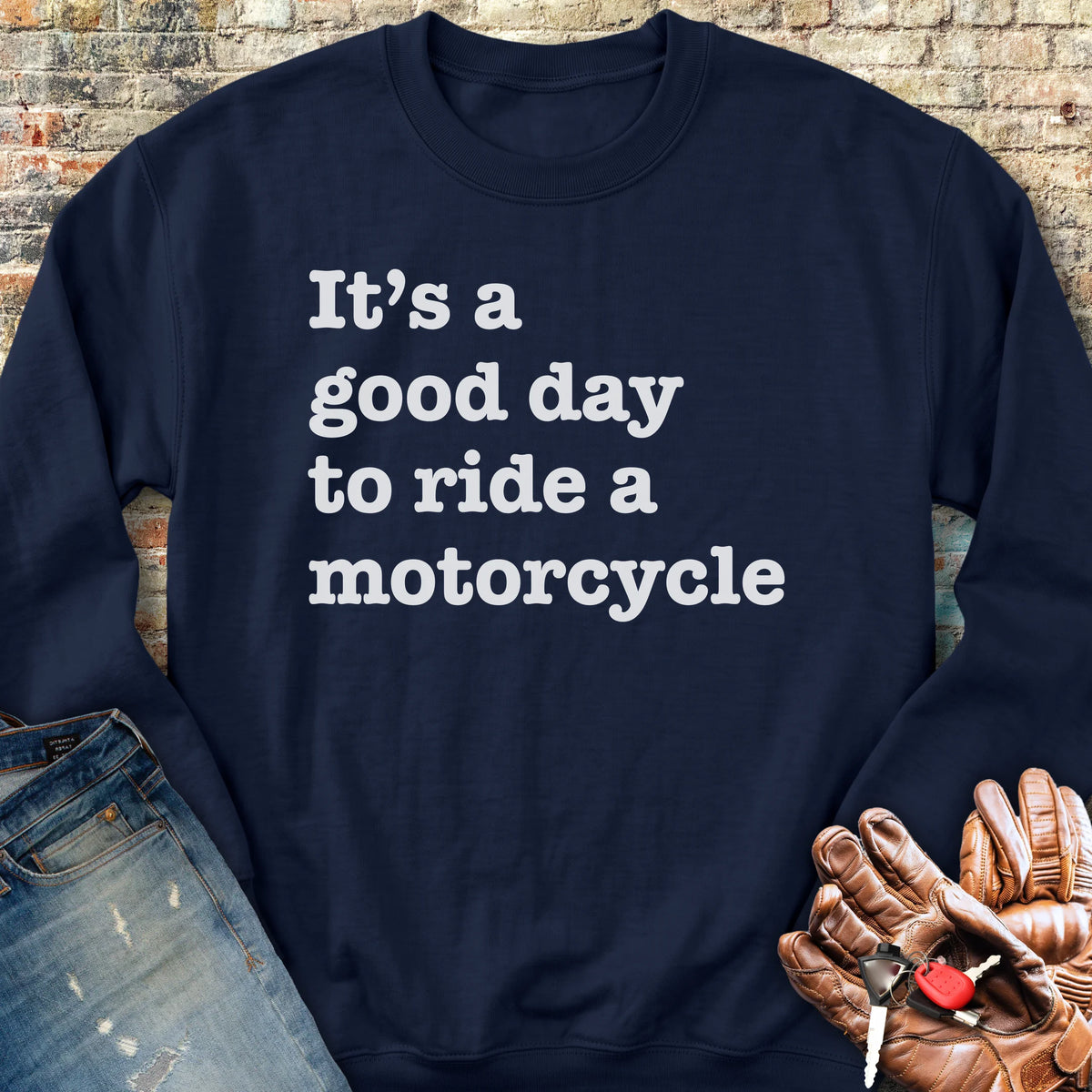 A Good Day Sweatshirt - Navy