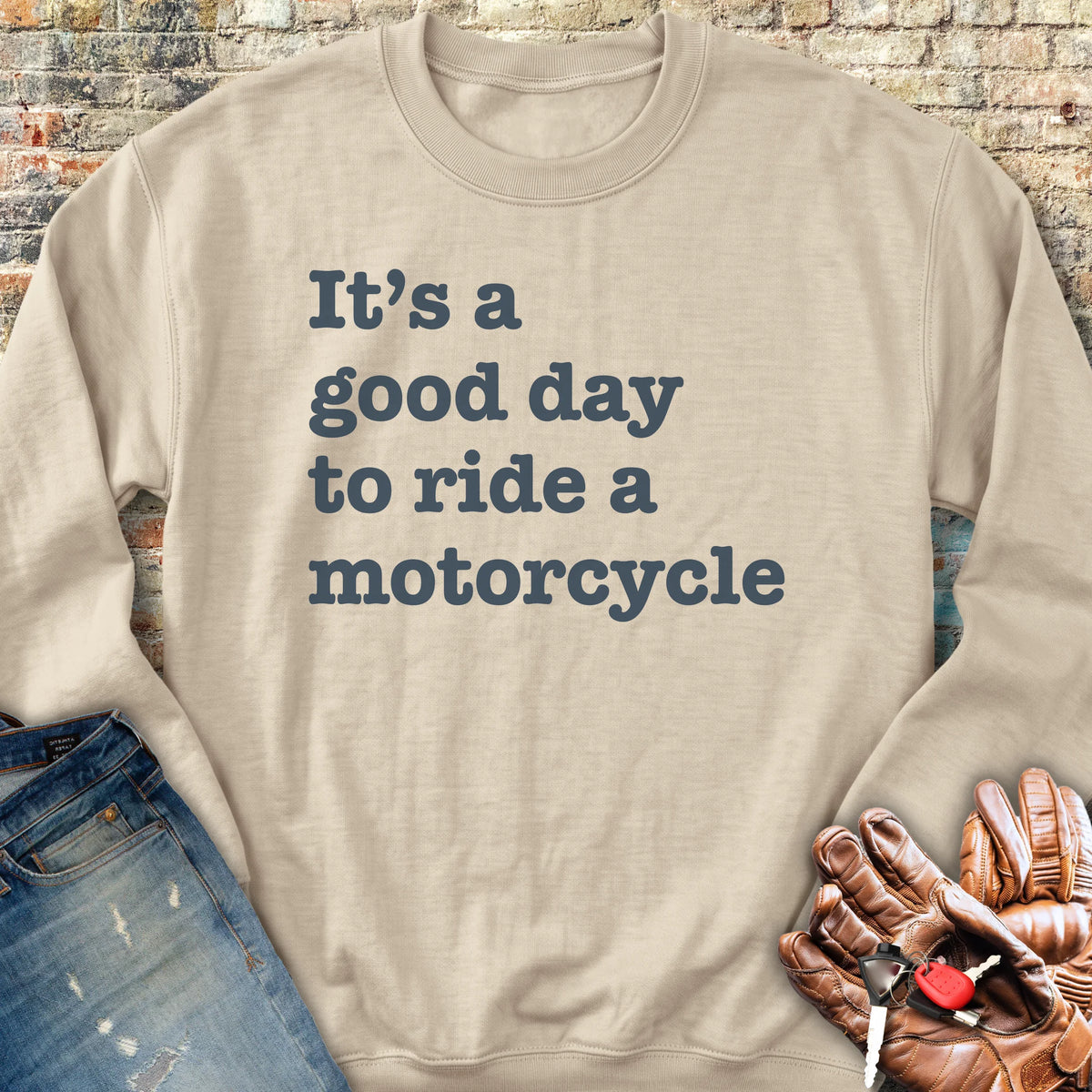 A Good Day Sweatshirt - Sand