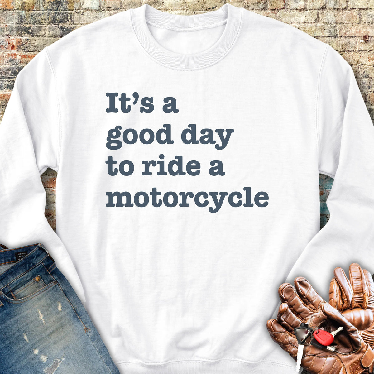 A Good Day Sweatshirt - White