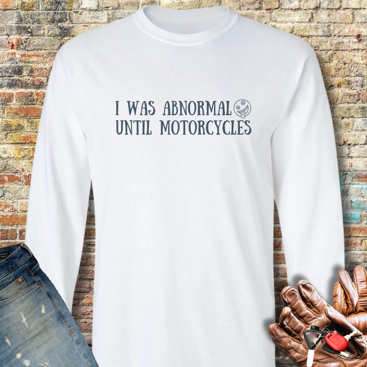 Abnormal Long Sleeve T-Shirt - White