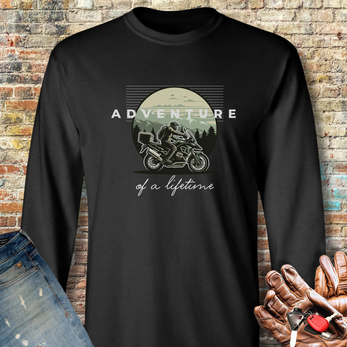 Adventure Of A Lifetime Long Sleeve T-Shirt - Black