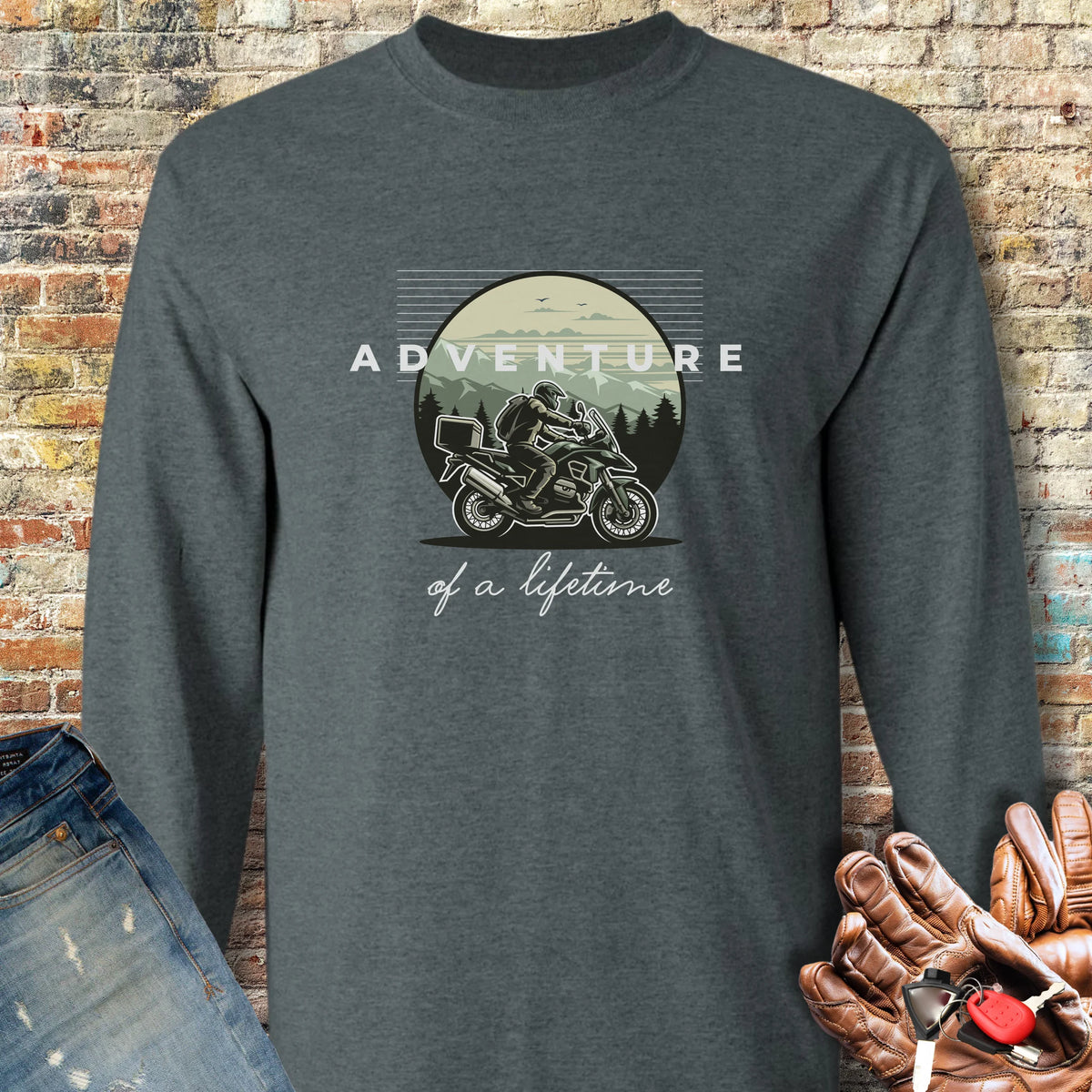 Adventure Of A Lifetime Long Sleeve T-Shirt - Dark Heather