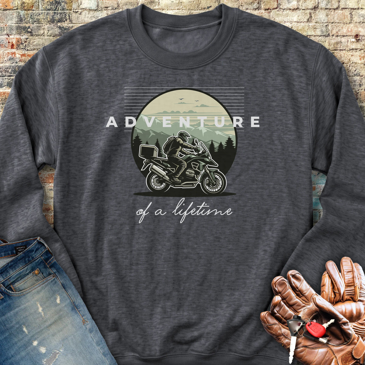 Adventure Of A Lifetime Sweatshirt - Dark Heather