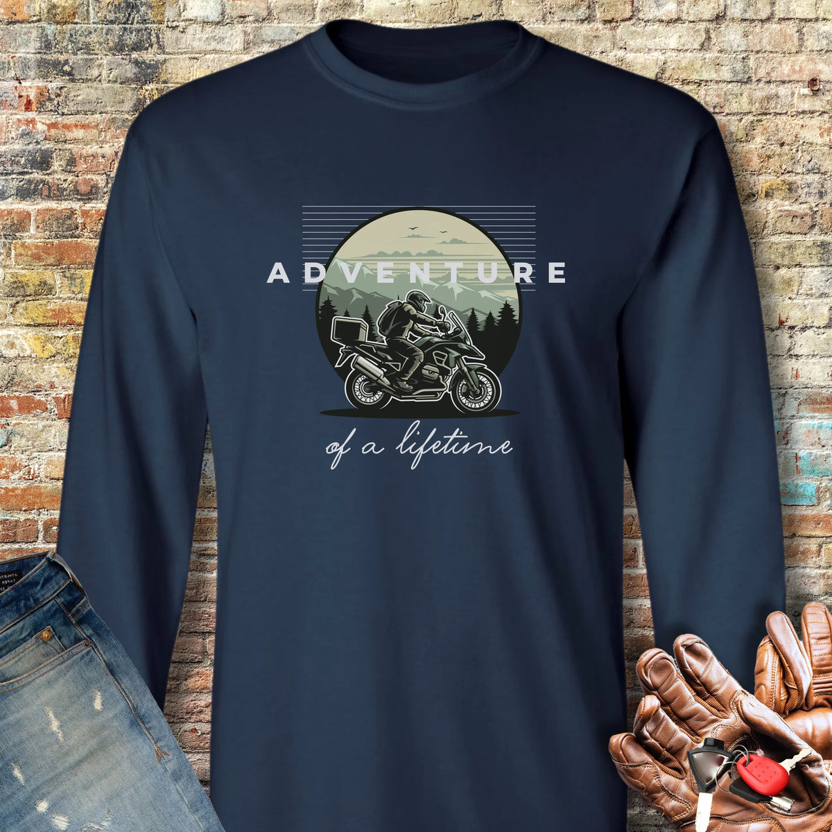 Adventure Of A Lifetime Long Sleeve T-Shirt - Navy