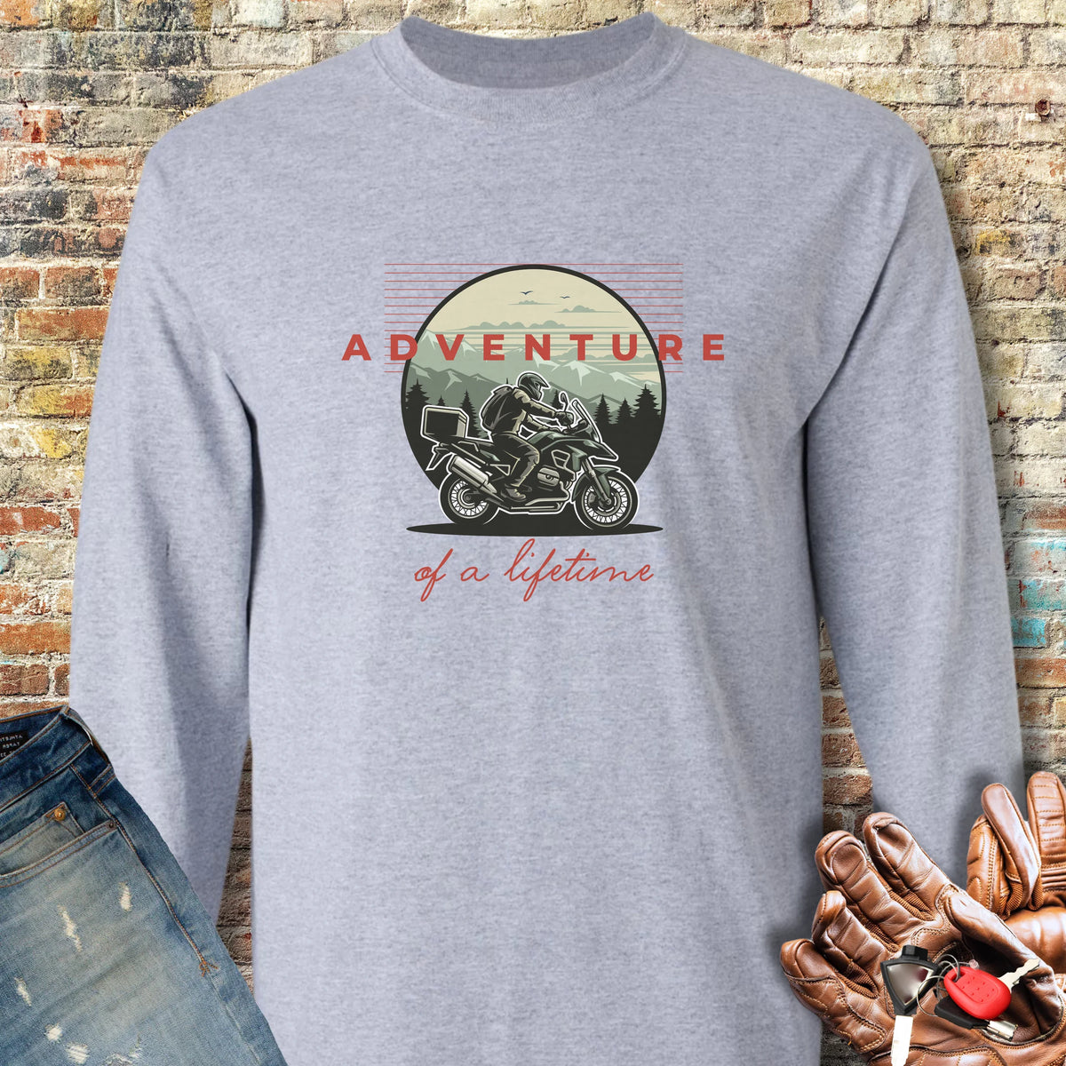 Adventure Of A Lifetime Long Sleeve T-Shirt - Sport Grey