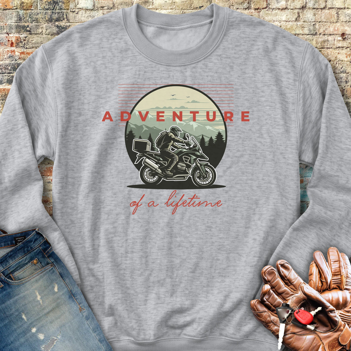Adventure Of A Lifetime Sweatshirt - Sport Grey