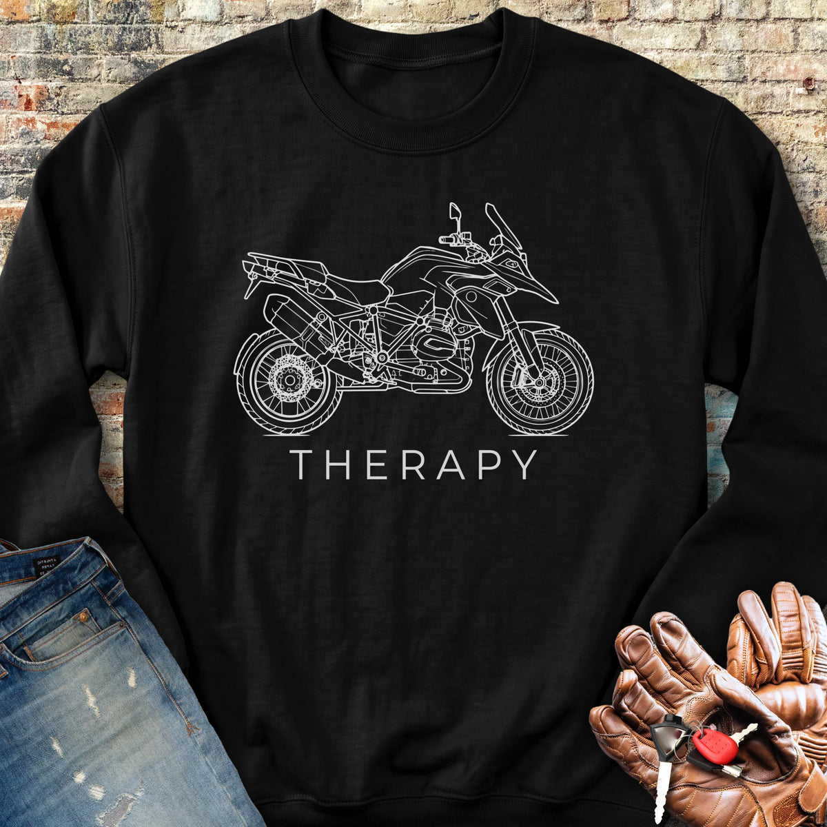 Adventure Therapy Sweatshirt - Black