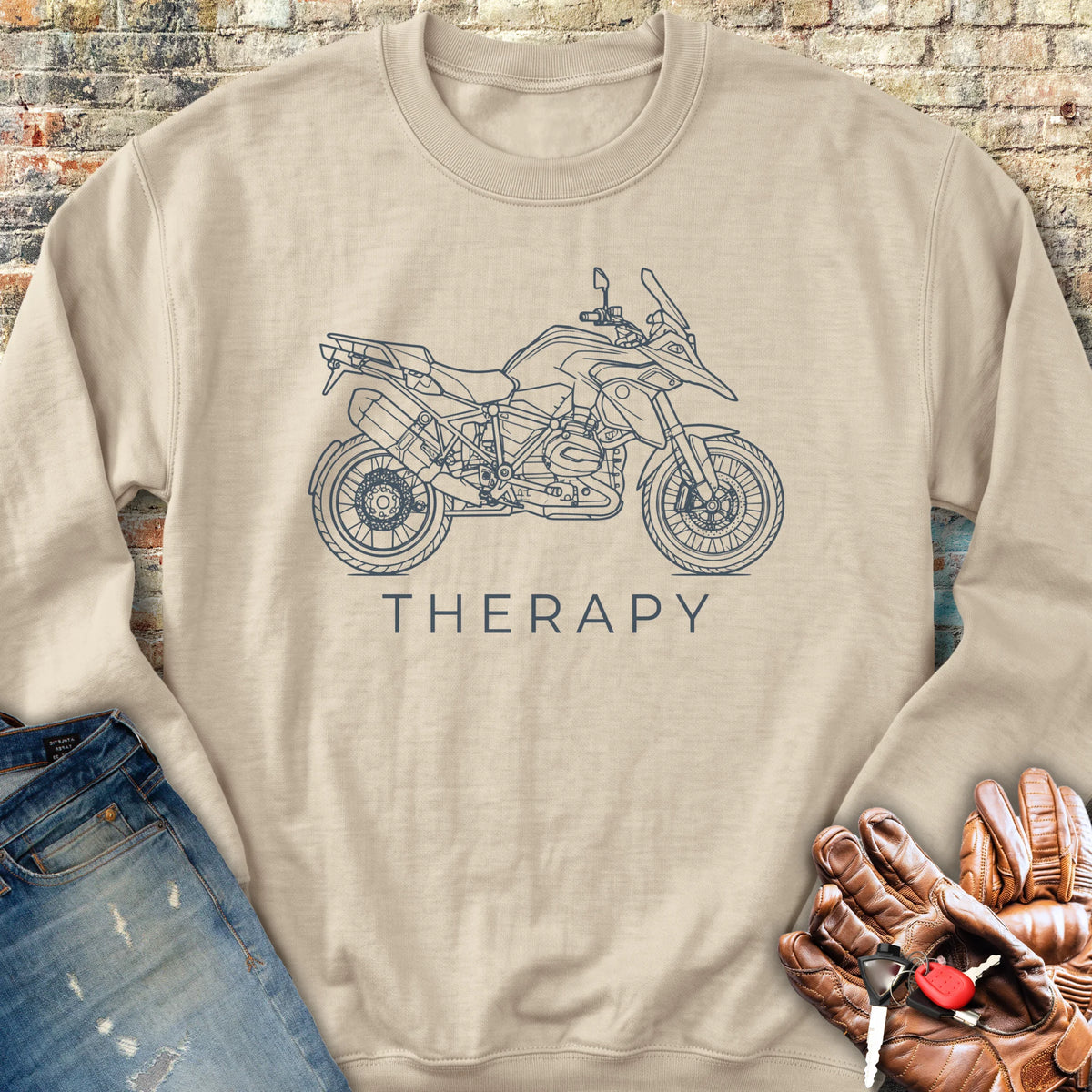 Adventure Therapy Sweatshirt - Sand