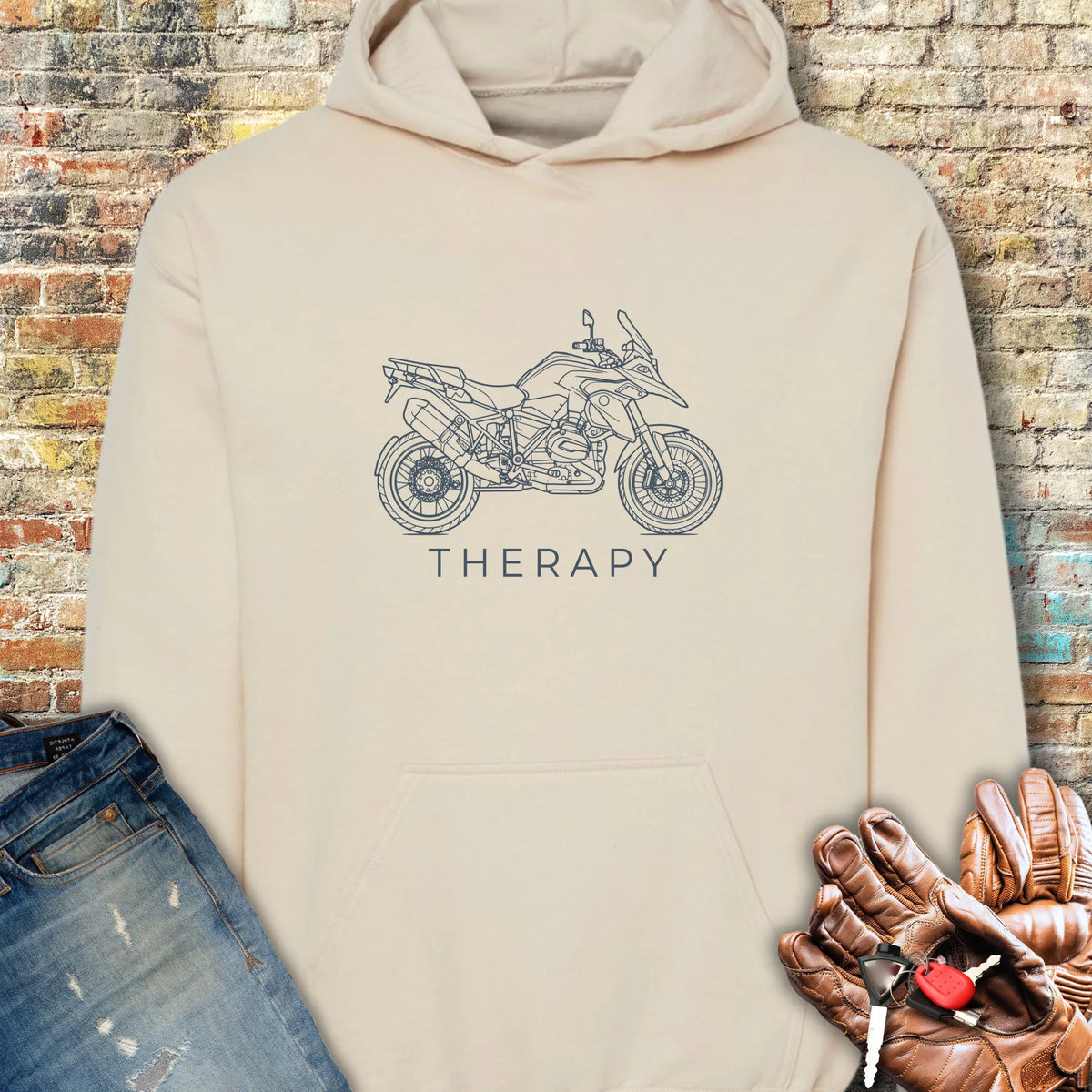 Adventure Therapy Hoodie - Sand