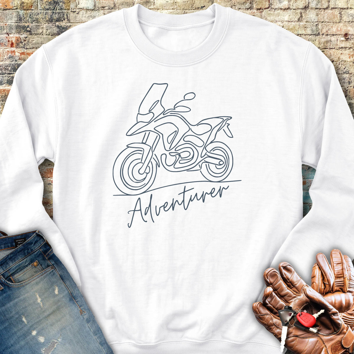 Adventurer Line Sweatshirt - White