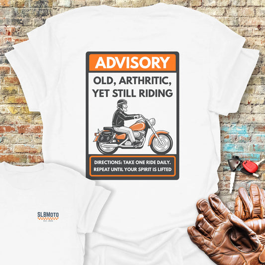 Advisory Back Print T-Shirt - White