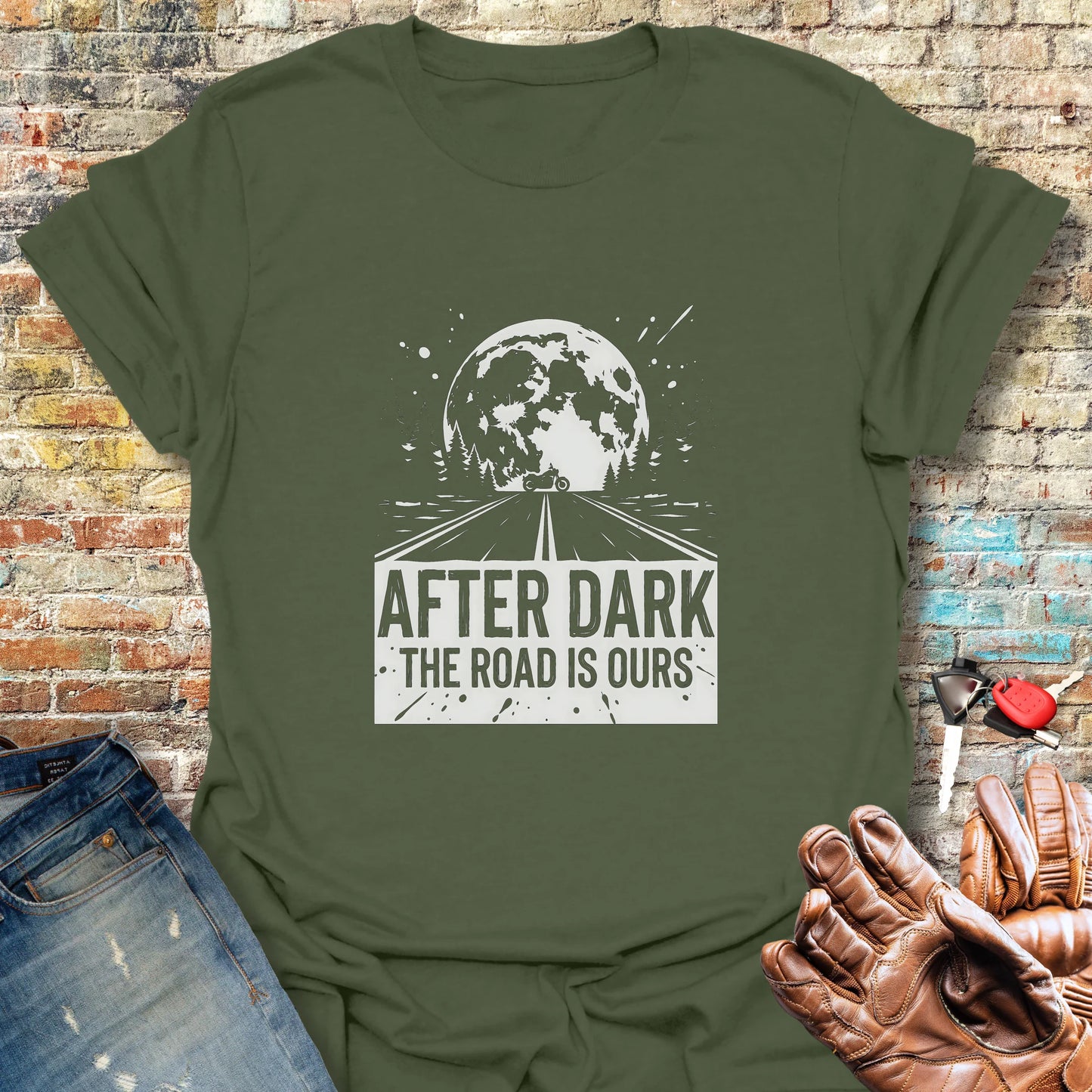 After Dark T-Shirt - Military Green