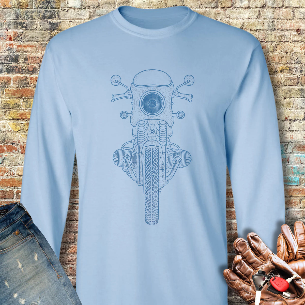 Airhead Long Sleeve T-Shirt - Light Blue