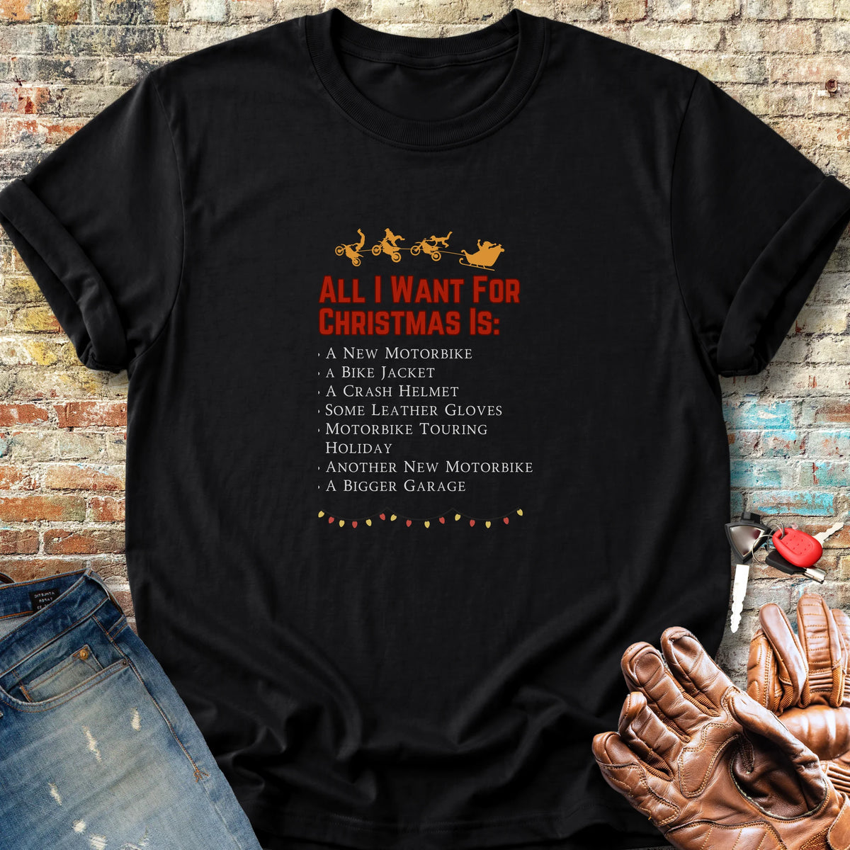 All I Want For Christmas Classic T-Shirt - Black