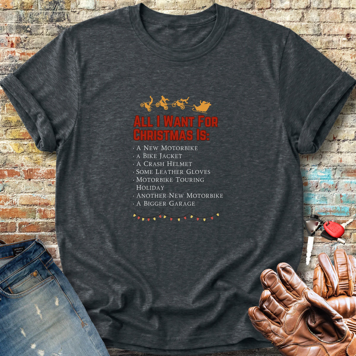 All I Want For Christmas Classic T-Shirt - Dark Heather