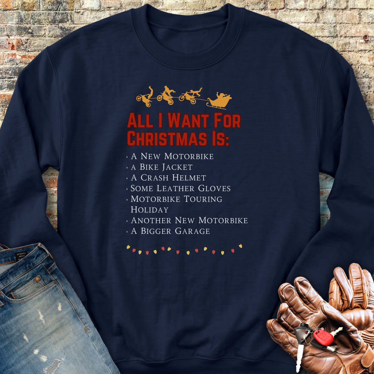 All I Want For Christmas Sweatshirt - Navy