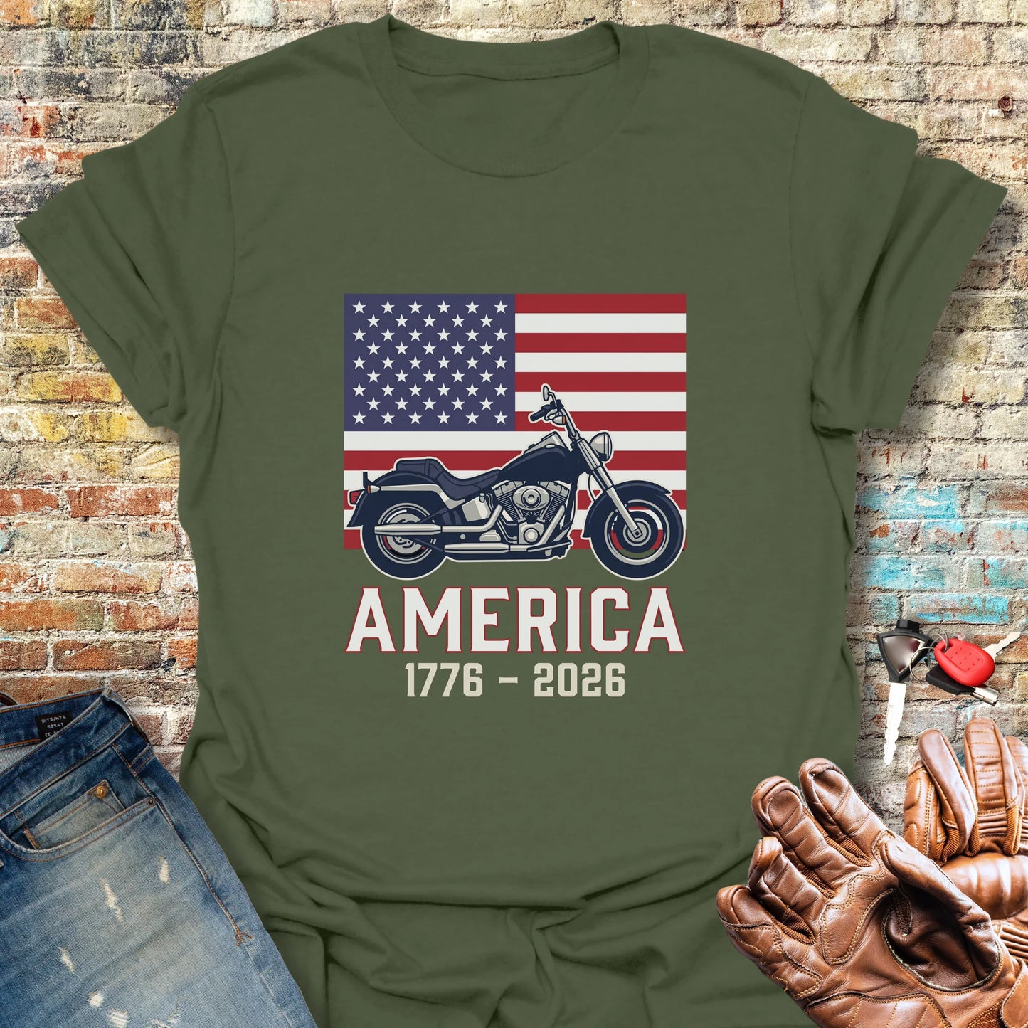 America 250 T-Shirt - Military Green