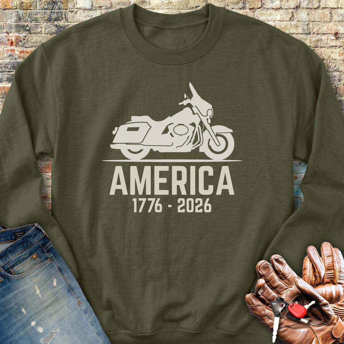 America 250 Sweatshirt - Military Green