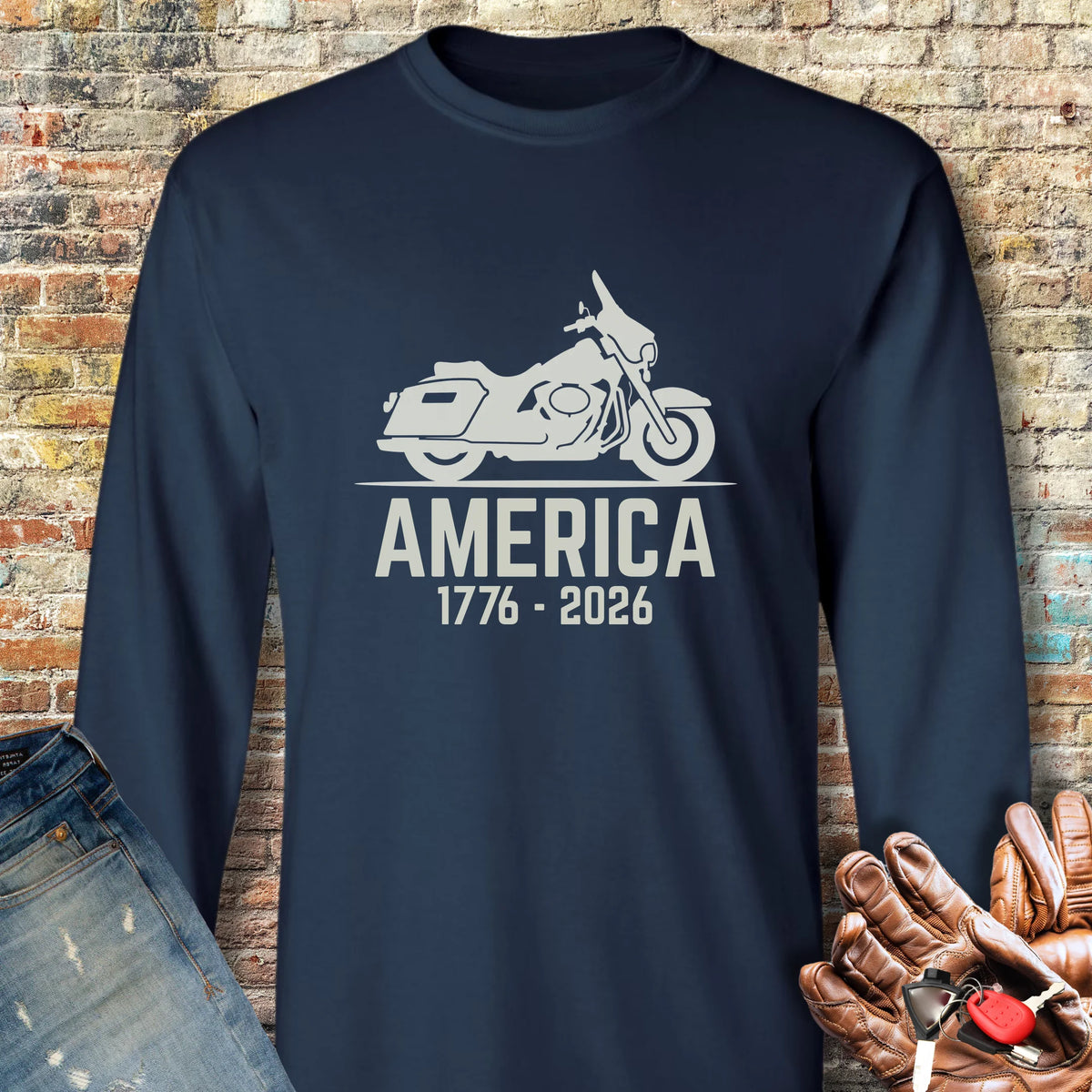 America 250 Long Sleeve T-Shirt - Navy
