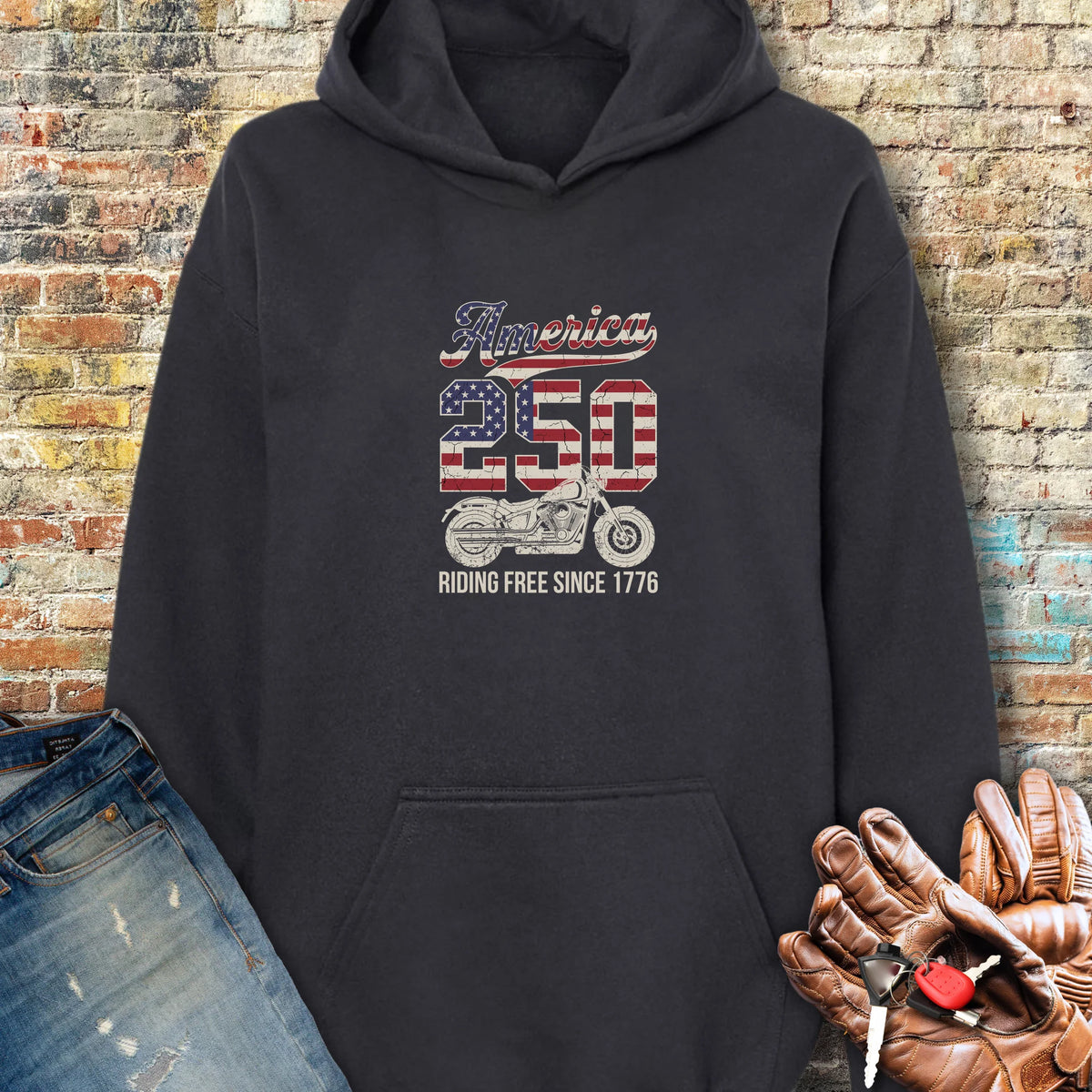 America Since 1776 Hoodie - Black