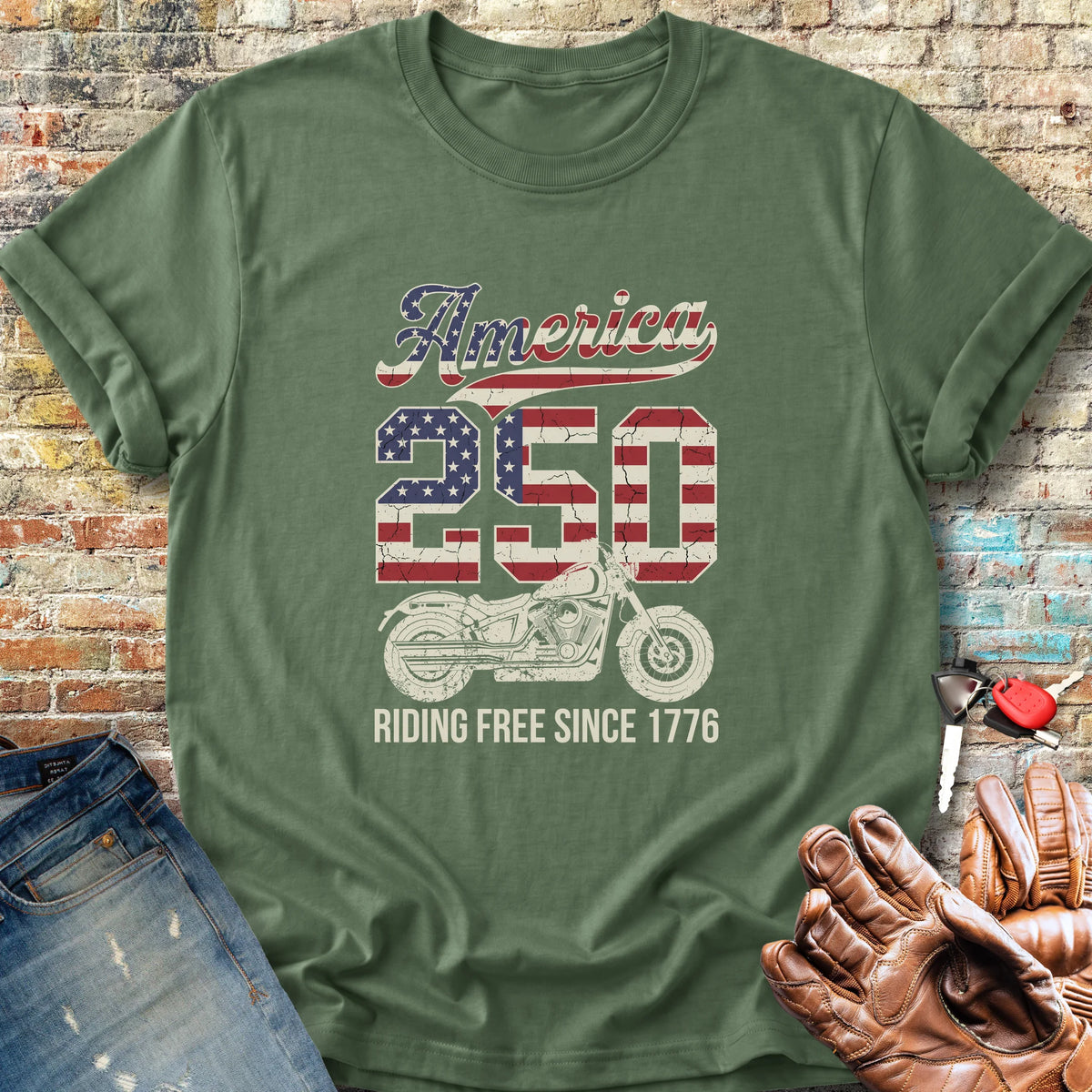 America Since 1776 Classic T-Shirt - Military Green