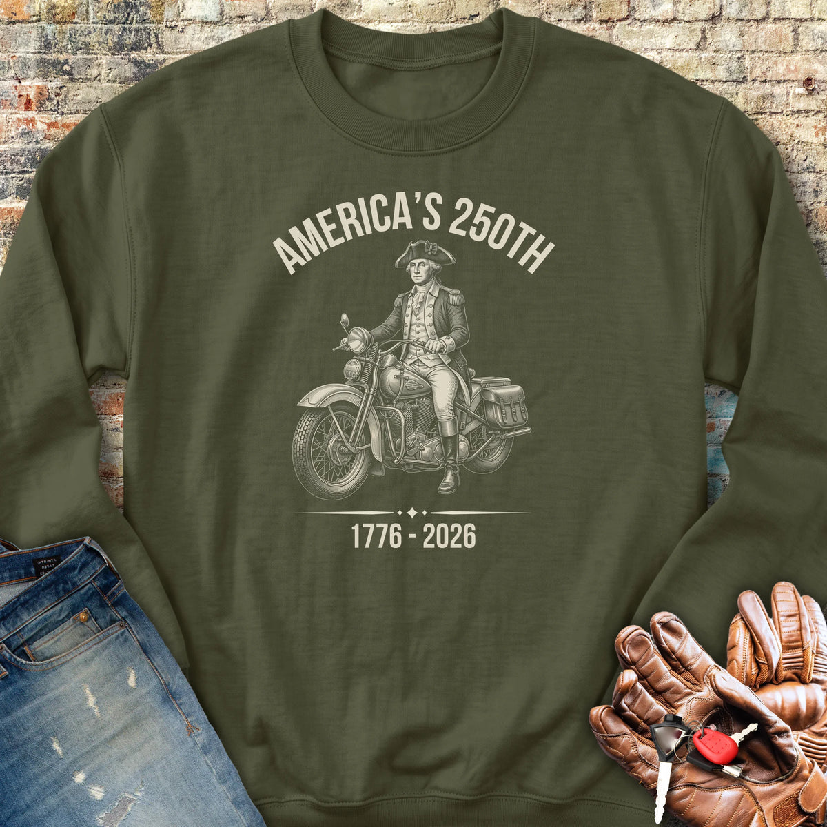 America's 250th Sweatshirt - Military Green
