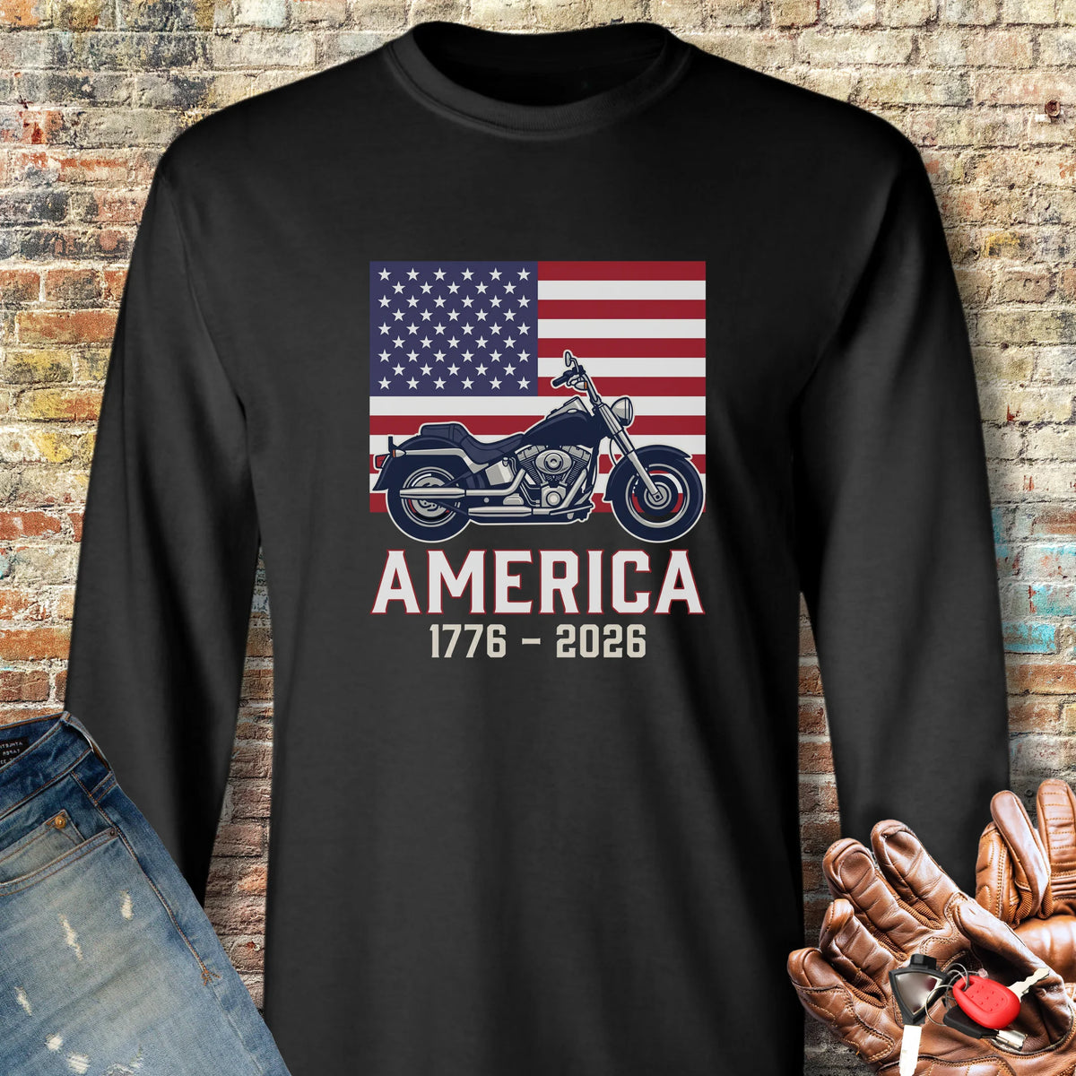 American Cruiser 250 Long Sleeve T-Shirt - Black