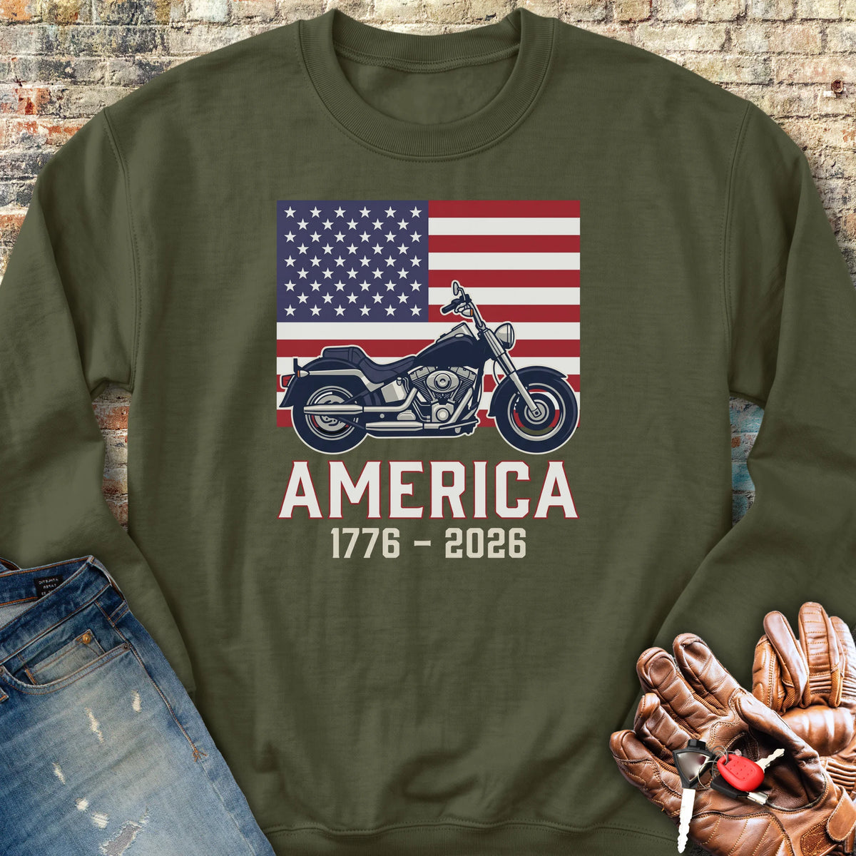 American Cruiser 250 Sweatshirt - Military Green