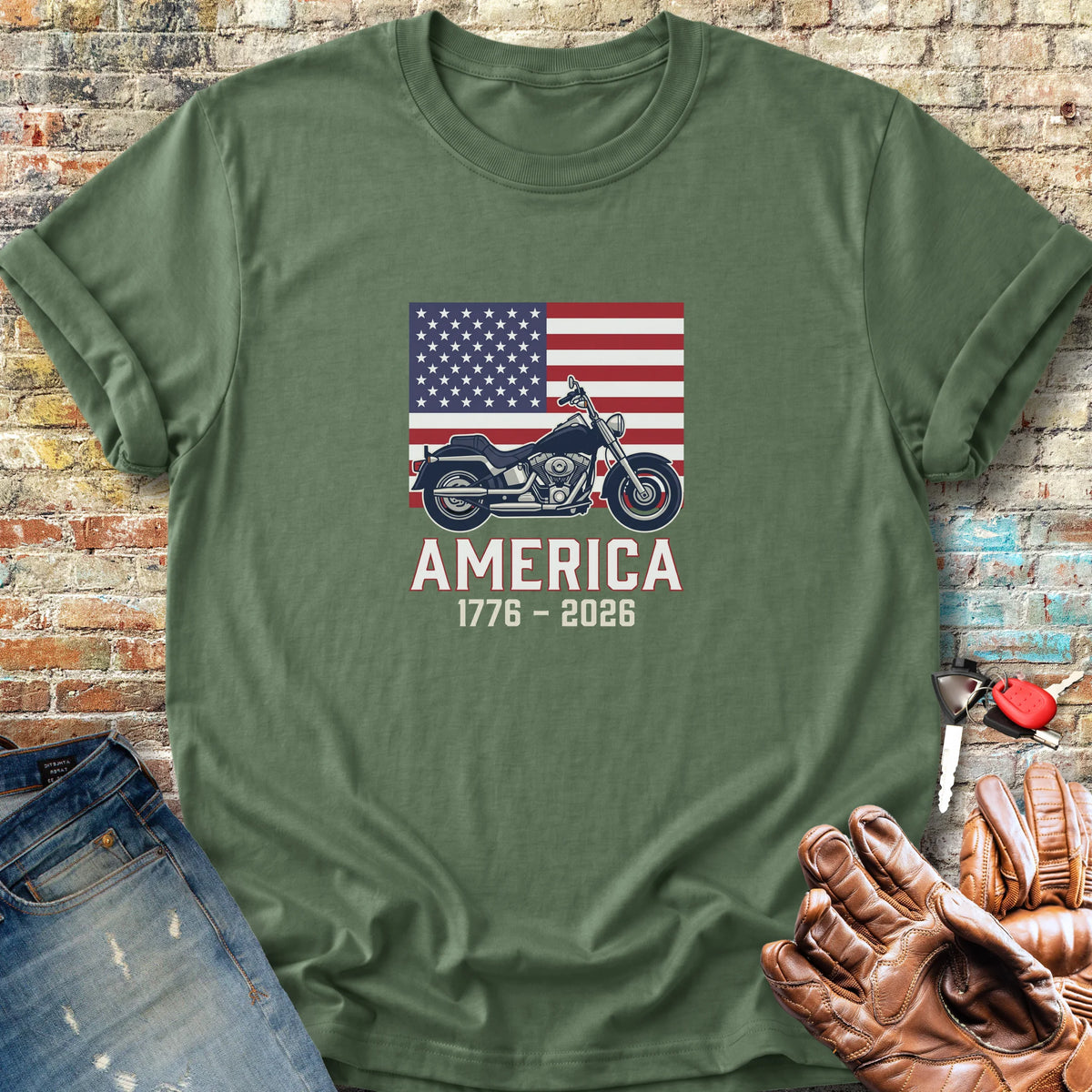 American Cruiser 250 Classic T-Shirt - Military Green