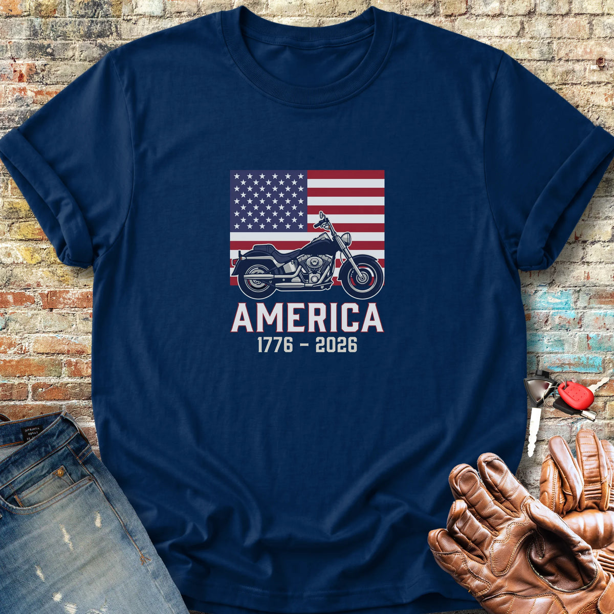 American Cruiser 250 Classic T-Shirt - Navy