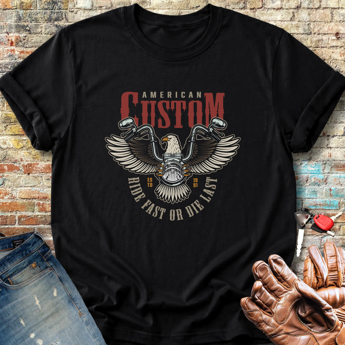 American Custom Classic T-Shirt - Black