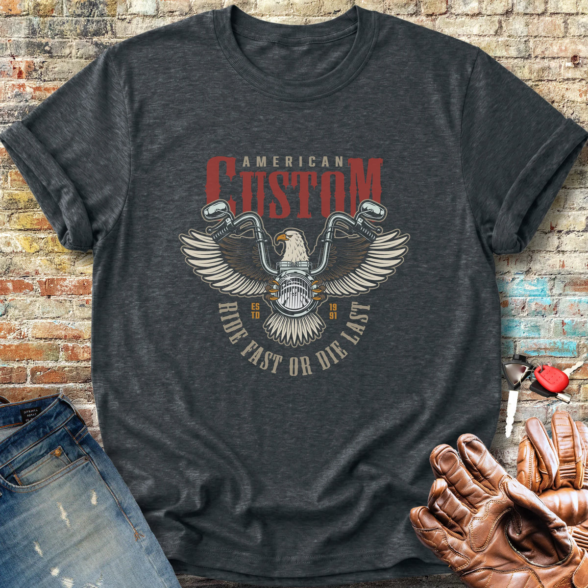 American Custom Classic T-Shirt - Dark Heather