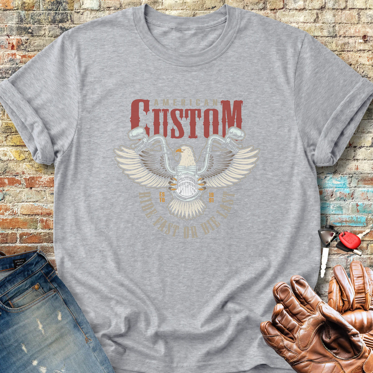 American Custom Classic T-Shirt - Sport Grey