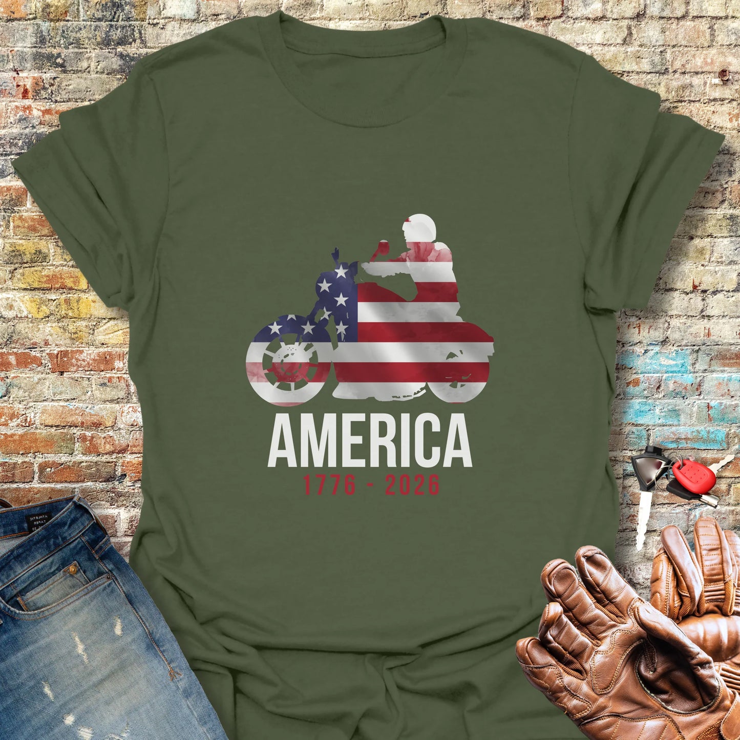 American Glory 250 T-Shirt - Military Green