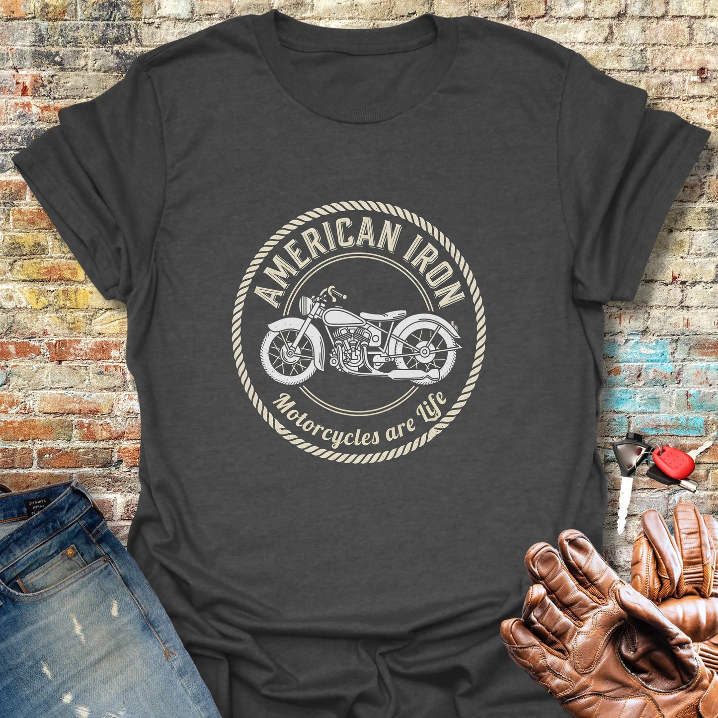 American Iron T-Shirt - Dark Heather