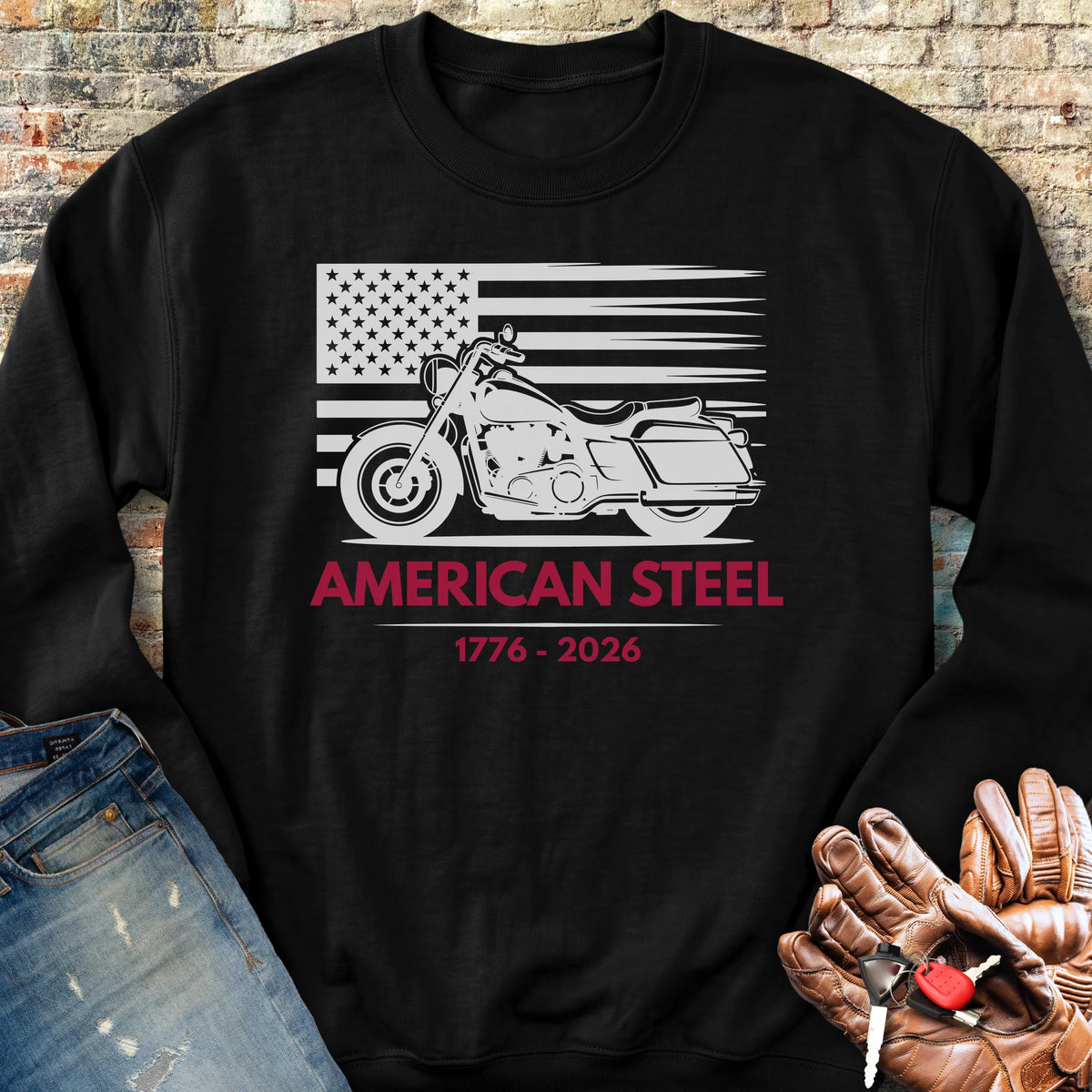 American Steel 250th Sweatshirt - Black