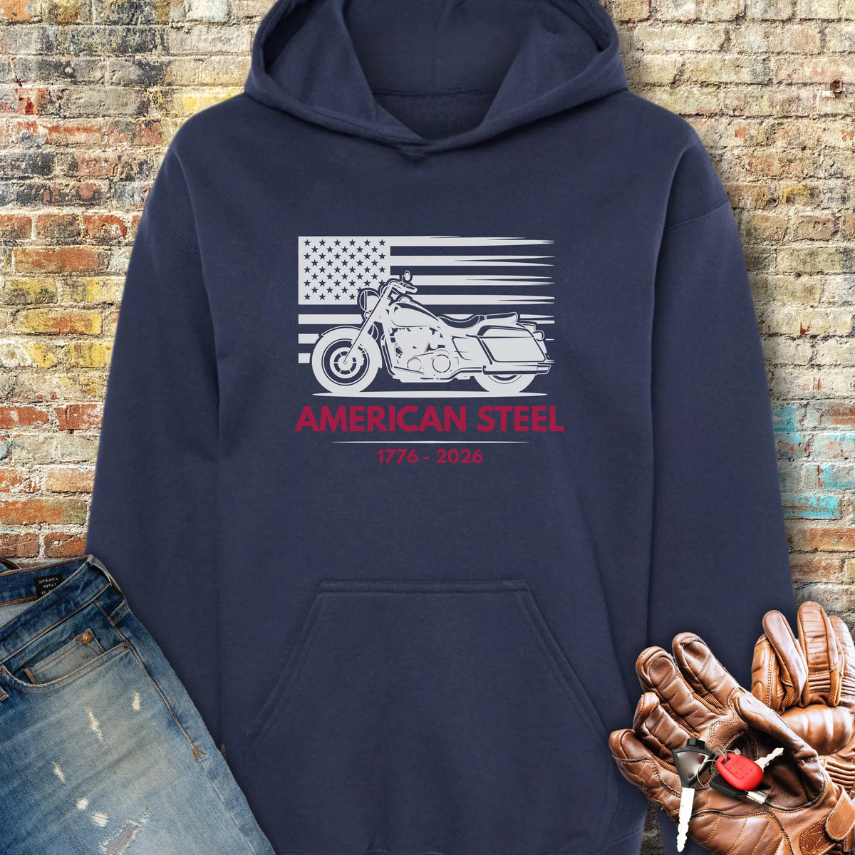 American Steel 250th Hoodie - Navy