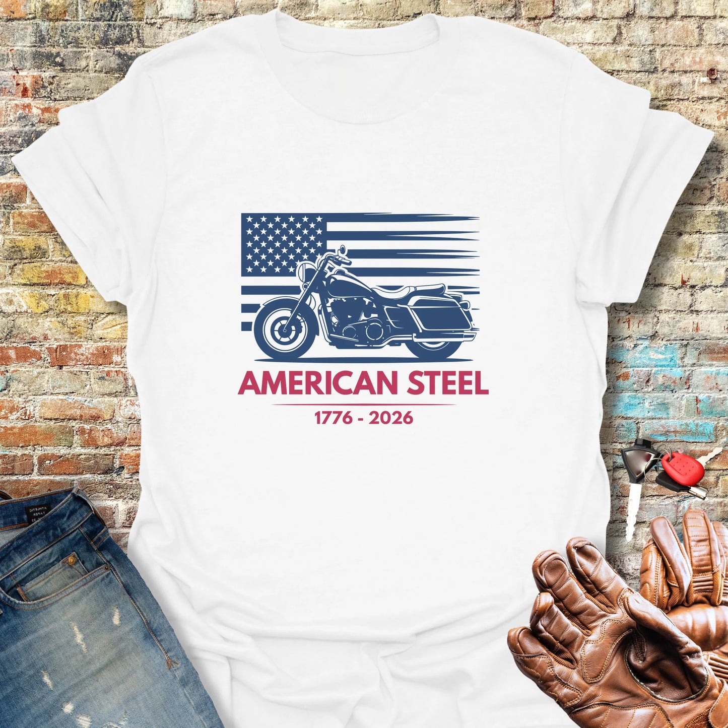 American Steel 250th T-Shirt - White