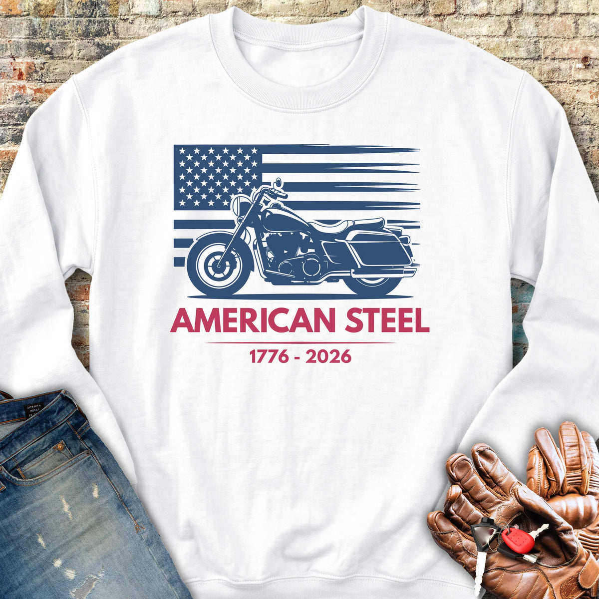 American Steel 250th Sweatshirt - White