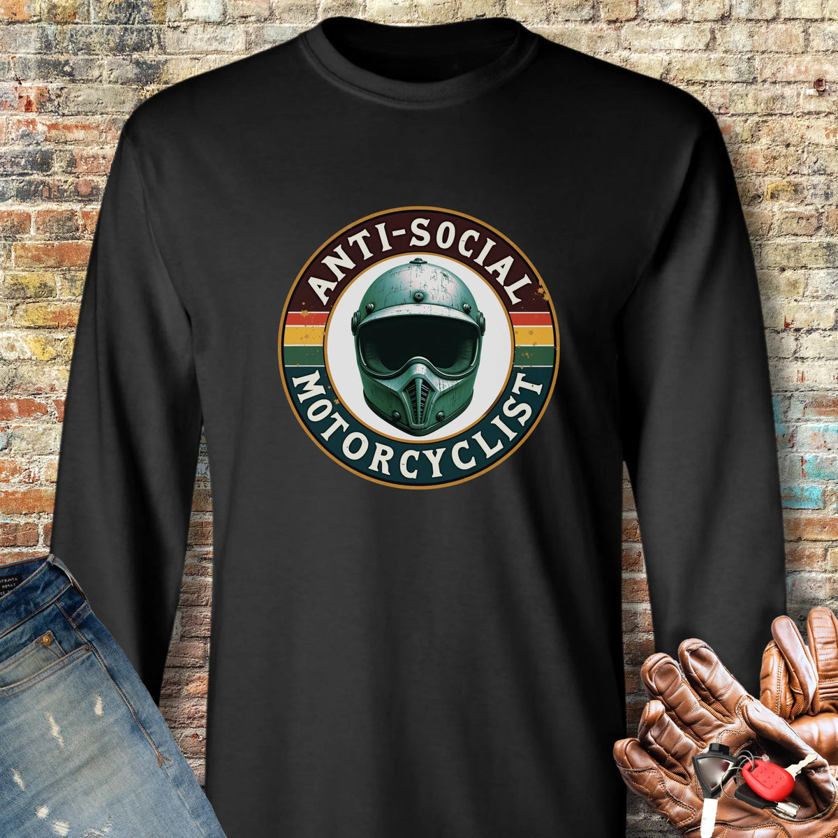 Anti-Social Long Sleeve T-Shirt - Black